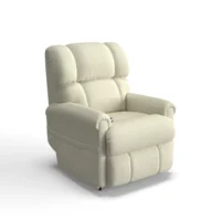 La-Z-Boy Pinnacle Power Lift Recliner Chair w/ Headrest & Lumbar in Platinum