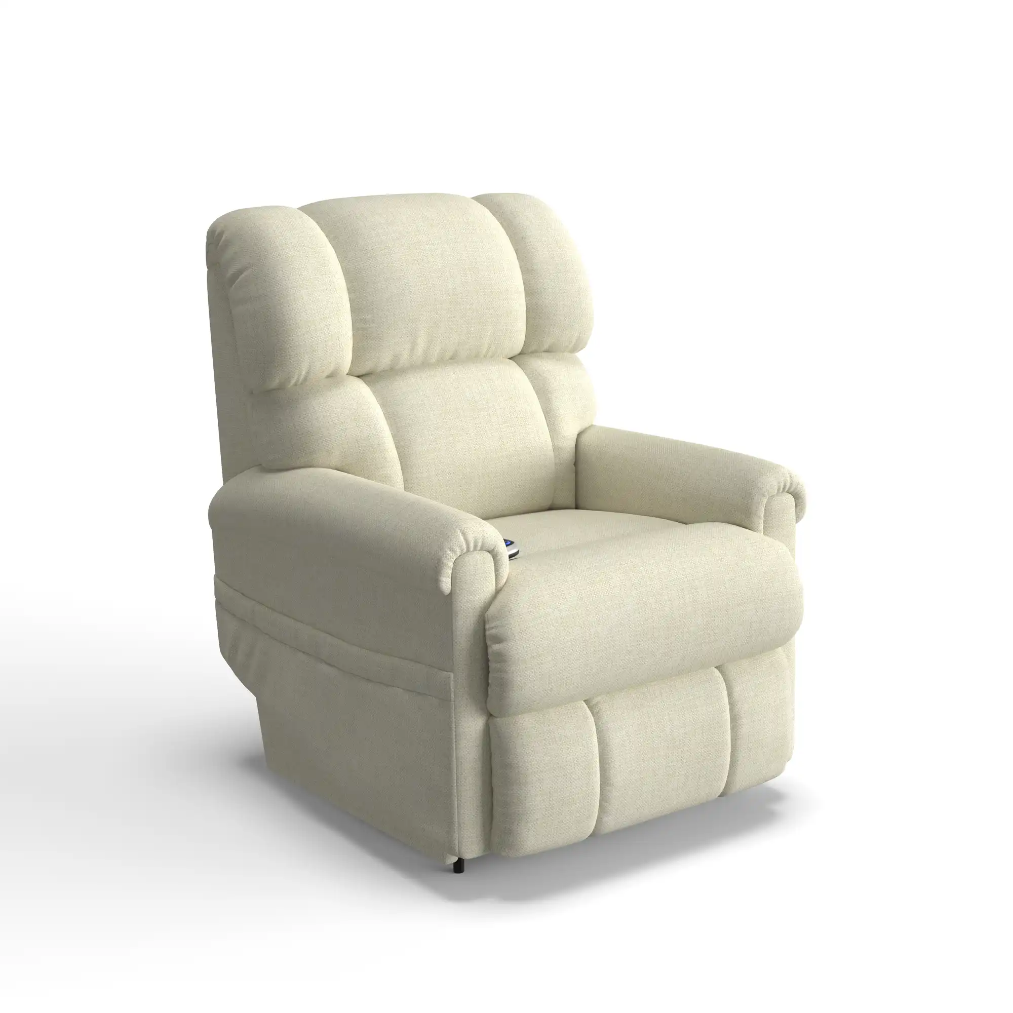 La-Z-Boy Pinnacle Power Lift Recliner Chair w/ Headrest & Lumbar in Platinum