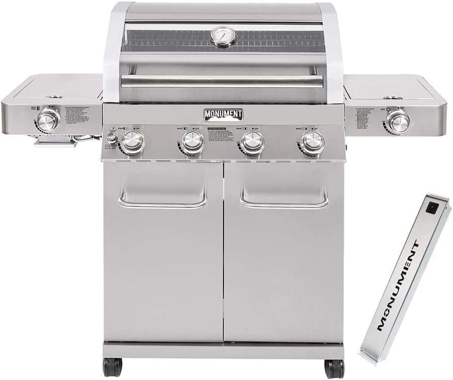 Monument Grills 35633 Stainless Infrared Propane Gas Grill with Sear Zone
