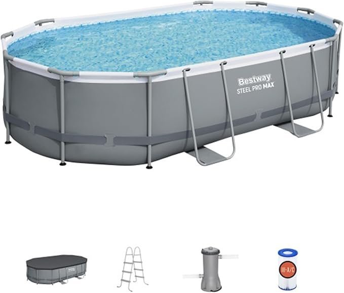 Coleman Power Steel 16' x 10' x 42" Oval Above Ground Pool Set