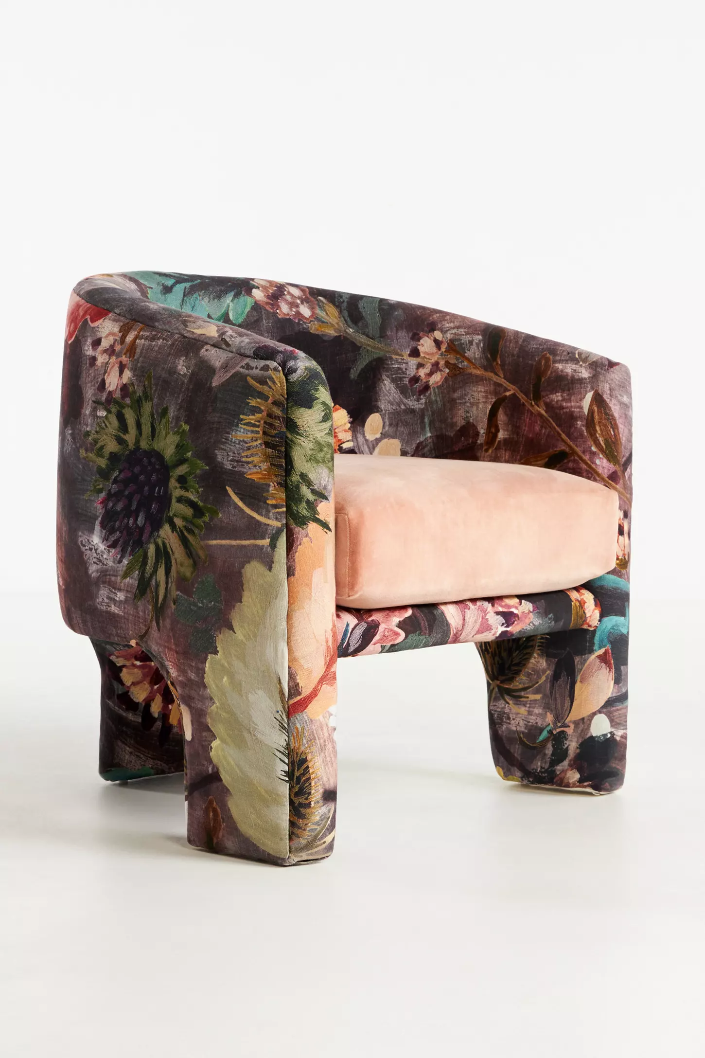 Effie Lena Velvet Tripod Chair by Anthropologie