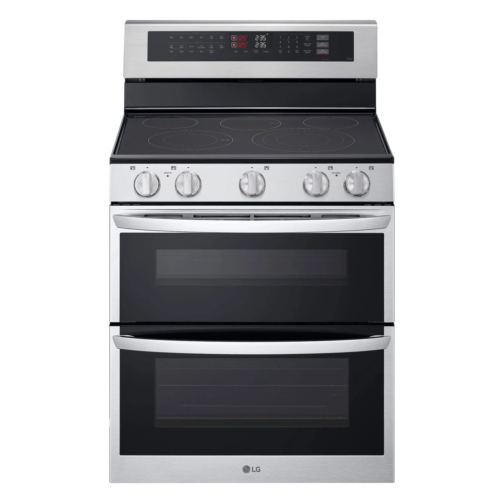LG 7.3 cu. ft. Smart Electric Double Oven Freestanding Range with ProBake Convection ldel7324se
