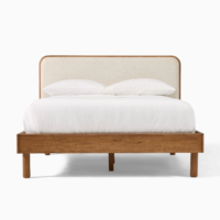 west elm Miles Wood And Upholstered Standard Bed